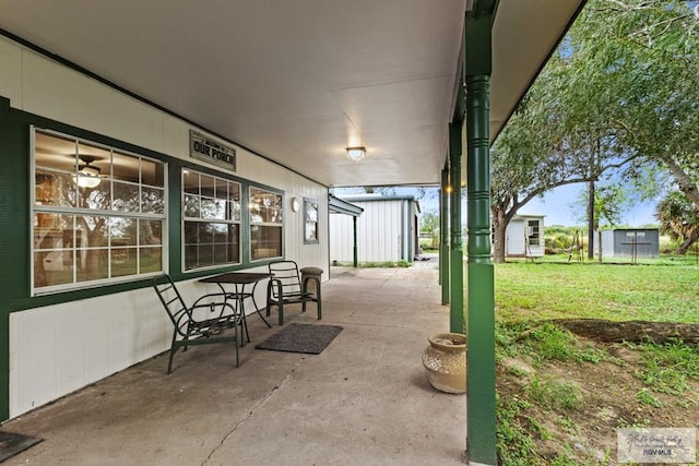 view of patio / terrace featuring a porch