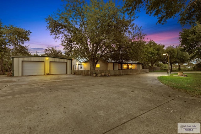 view of ranch-style home