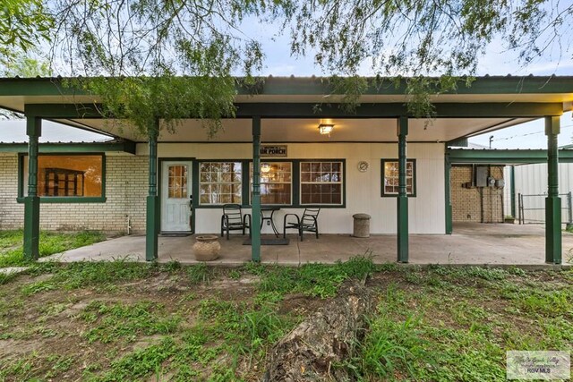 view of rear view of property