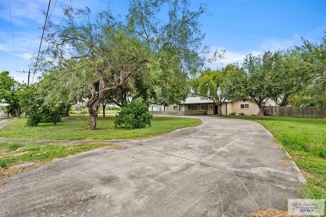 exterior space with a lawn