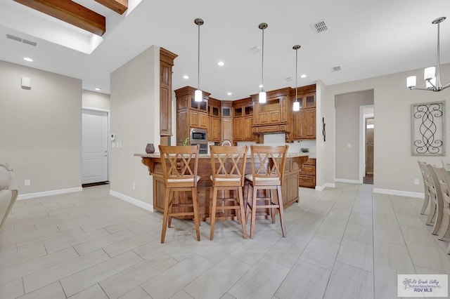 5706 Spicewood, Harlingen, TX 78552 - dining space with a chandelier and recessed lighting