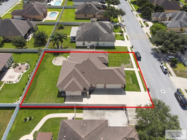 5706 Spicewood, Harlingen, TX 78552 - aerial view of residential area with property boundaries highlighted