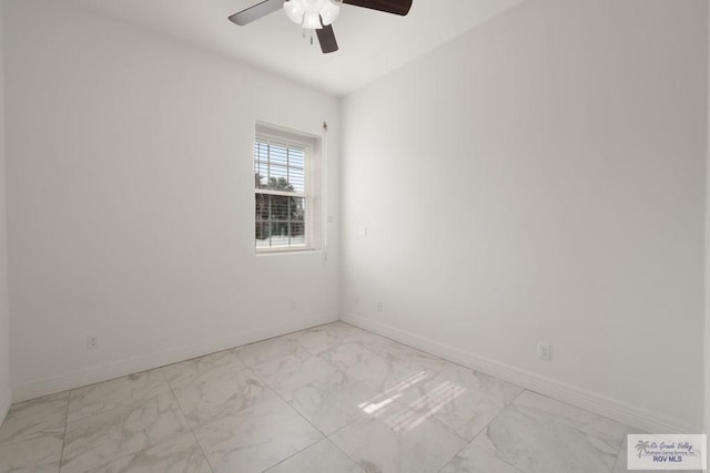 110 E Retama St, South Padre Island, TX 78597 - unfurnished room featuring light marble finish flooring and ceiling fan