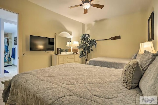 310 Padre Blvd Unit 1402, South Padre Island, TX 78597 - bedroom with ceiling fan