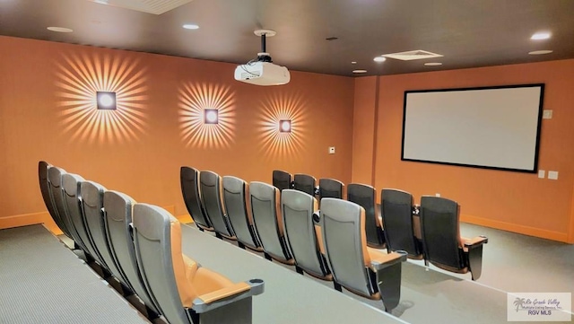 310 Padre Blvd Unit 1402, South Padre Island, TX 78597 - cinema featuring baseboards and recessed lighting