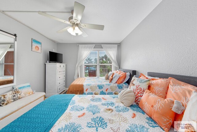 bedroom with ceiling fan