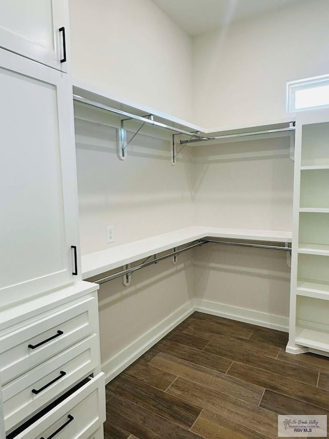 3601 Mattie Ln, Harlingen, TX 78550 - spacious closet featuring dark wood-style floors