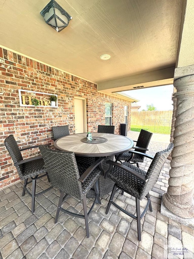 6020 Rusty Nail Dr, Brownsville, TX 78526 - view of patio / terrace with outdoor dining space