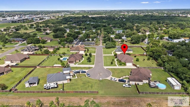 8005 King Sago Ct, Harlingen, TX 78552 - drone / aerial view