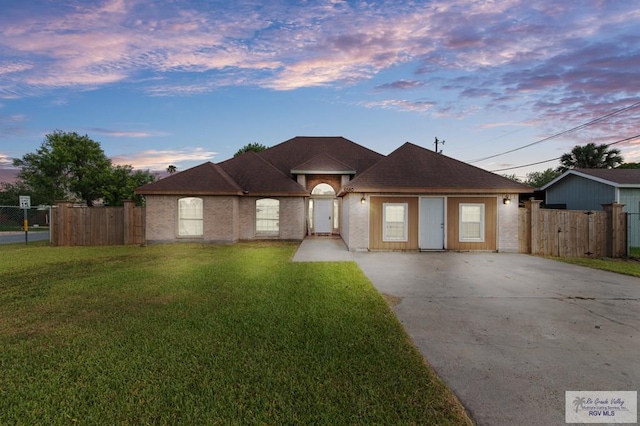 6540 Dockberry Rd, Brownsville, TX 78521 - view of front of house with concrete driveway