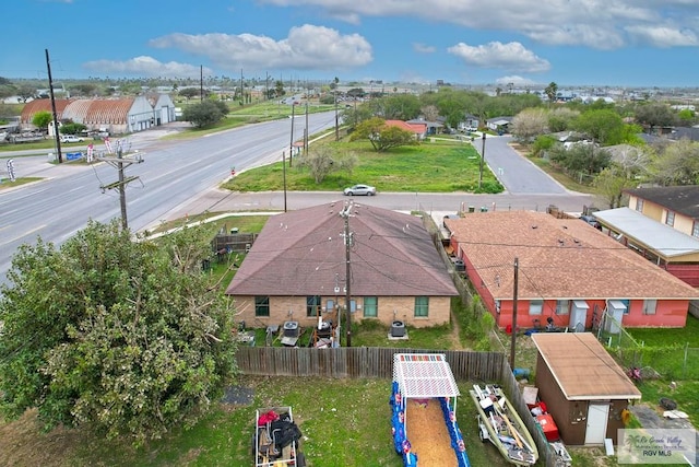 aerial view featuring a residential view