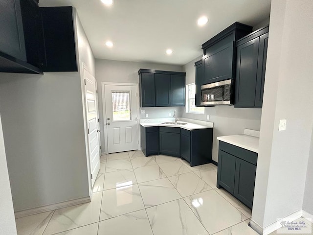 kitchen featuring sink