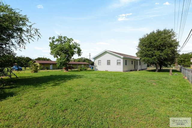 view of yard