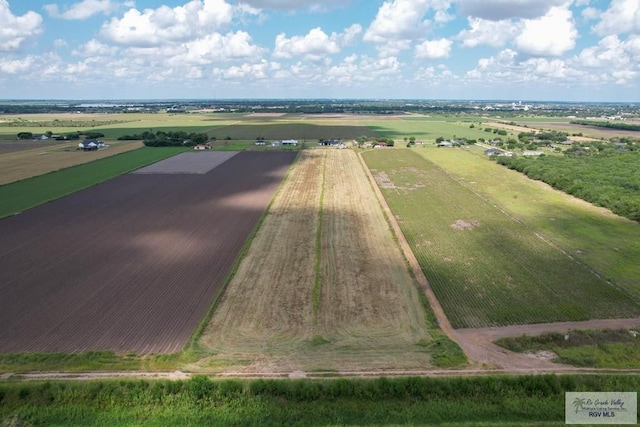 drone / aerial view featuring a rural view