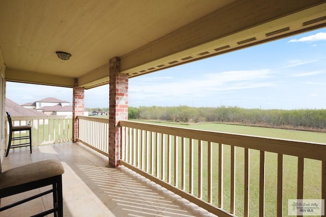 view of balcony