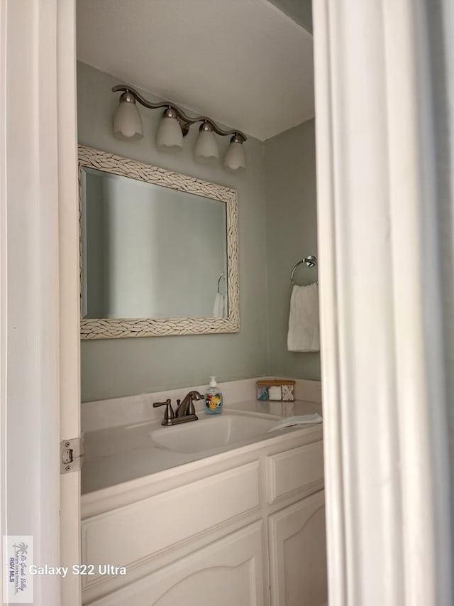 bathroom featuring vanity