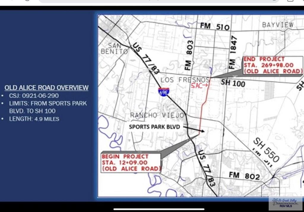 - Old Alice Road 5Acs, Los Fresnos, TX 78566