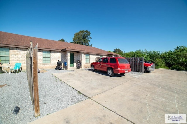 view of single story home