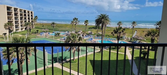 406 Padre Blvd Unit 401, South Padre Island, TX 78597 - water view featuring local beach