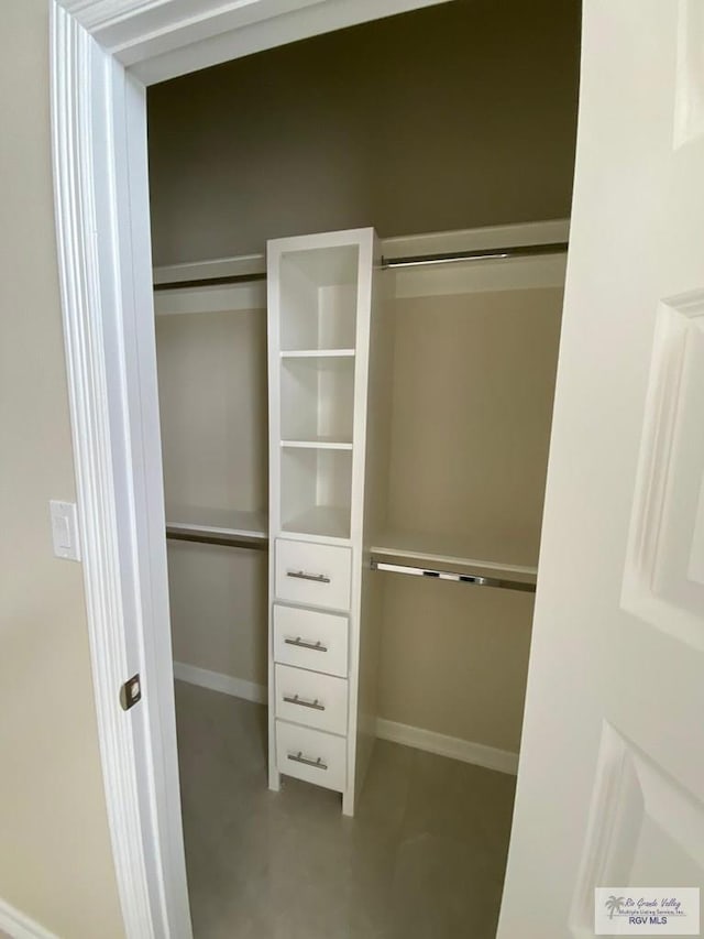 view of closet