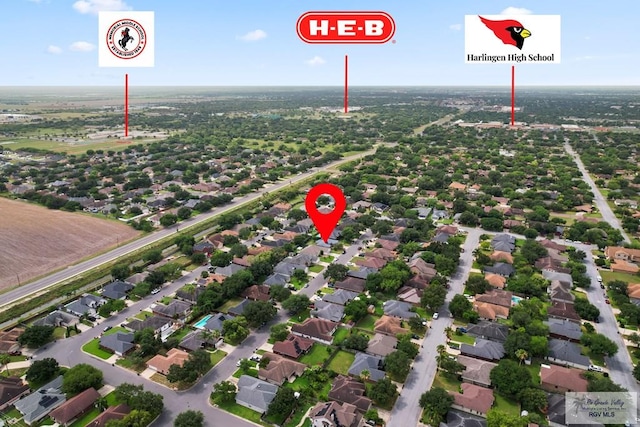 2518 Thomas Ln, Harlingen, TX 78550 - drone / aerial view