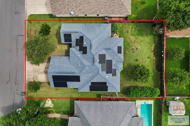 2518 Thomas Ln, Harlingen, TX 78550 - view of subject property with property parcel outlined