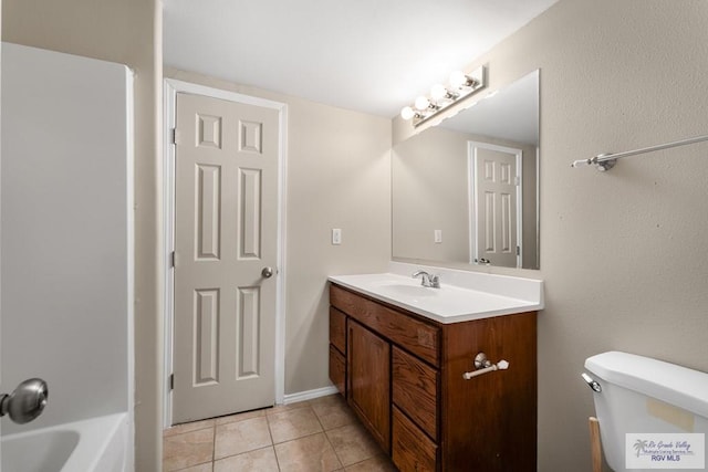 5302 Remington Dr, Harlingen, TX 78552 - full bathroom featuring vanity and tile patterned floors