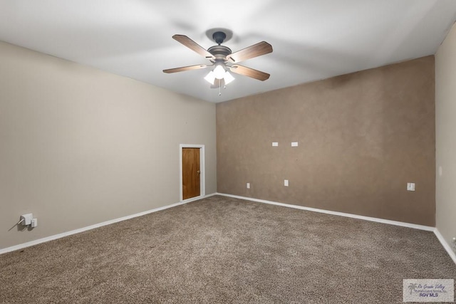 5302 Remington Dr, Harlingen, TX 78552 - spare room featuring carpet and ceiling fan