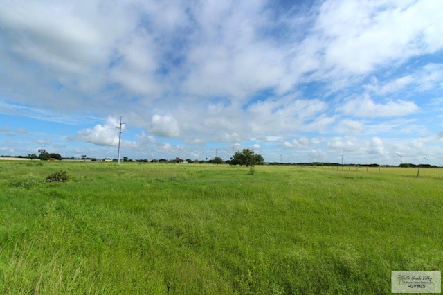 view of landscape featuring a rural view