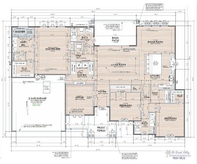 9857 Heights N, Harlingen, TX 78552 - view of floor plan / room layout