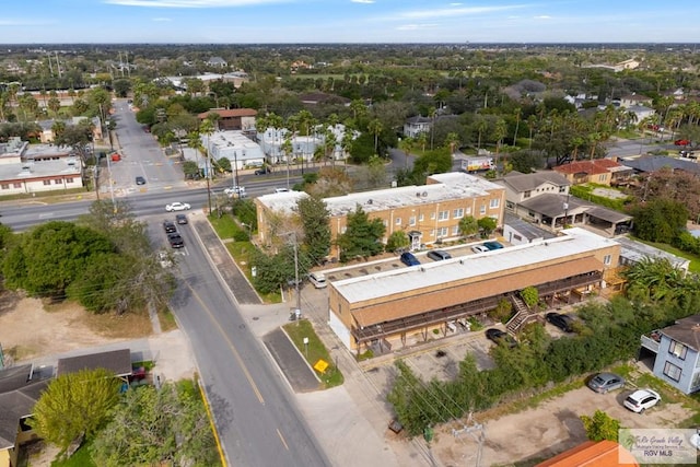 drone / aerial view with a residential view