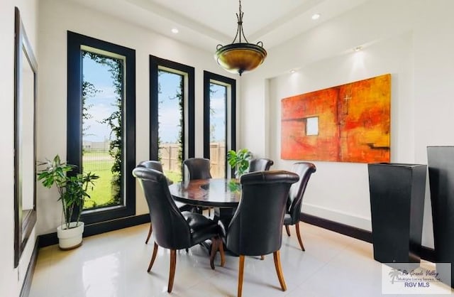 view of dining room