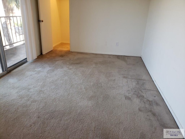 empty room with light carpet