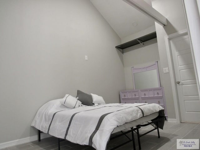 225 Country Club Rd Unit 225, Brownsville, TX 78520 - bedroom featuring baseboards and vaulted ceiling