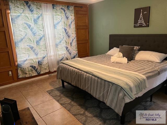 view of tiled bedroom