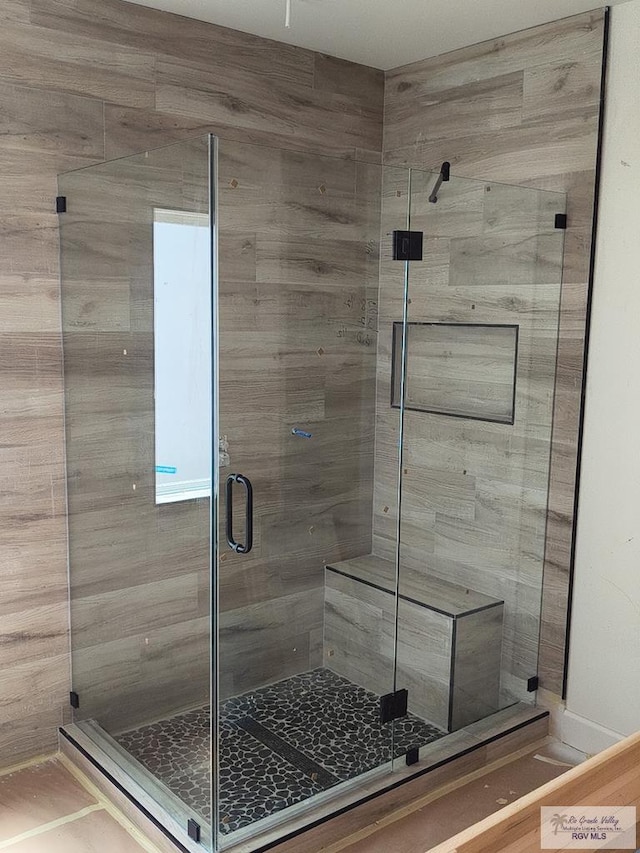 9728 Heights S Unit 9, Harlingen, TX 78552 - full bathroom with a shower stall