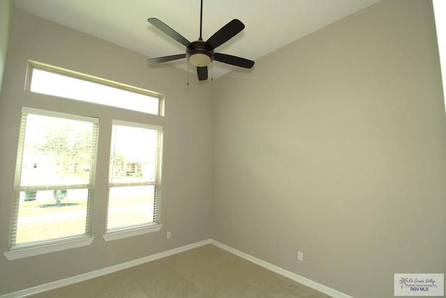 814 Knotty Pine Ln, Harlingen, TX 78552 - empty room featuring ceiling fan and light carpet