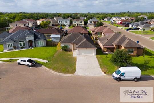 18186 King Palm Dr, Harlingen, TX 78552 - aerial perspective of suburban area