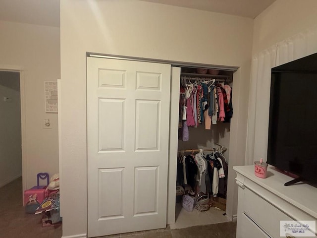 view of closet