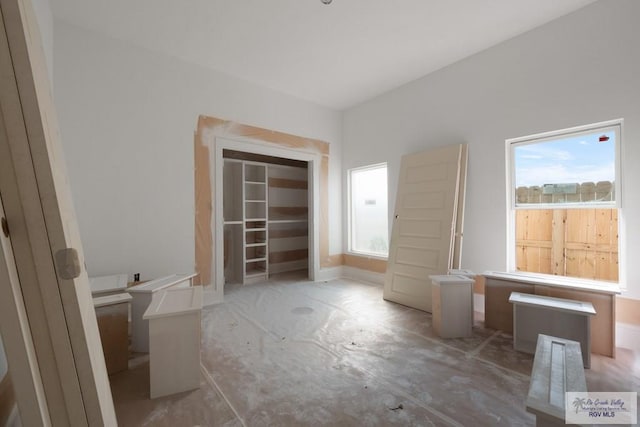 interior space with plenty of natural light