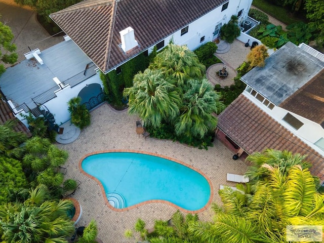 birds eye view of property