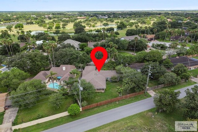 1000 E Palm Valley Dr, Palm Valley, TX 78552 - aerial view of property's location with nearby suburban area