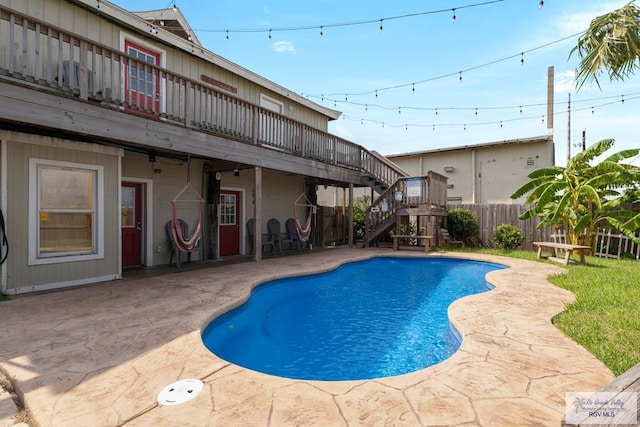 view of pool with a patio