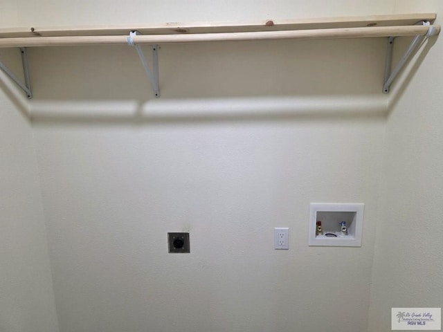 laundry area featuring laundry area, electric dryer hookup, and washer hookup