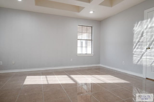 view of tiled empty room