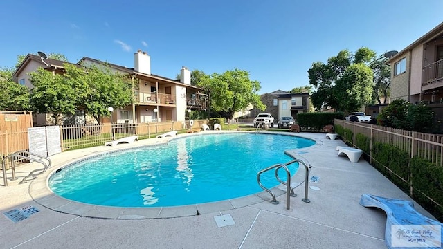 pool with fence