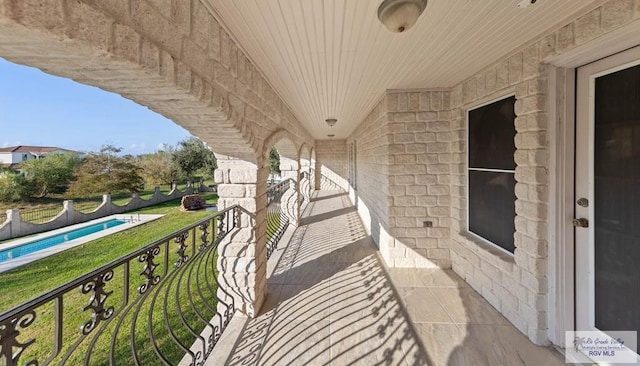 view of balcony