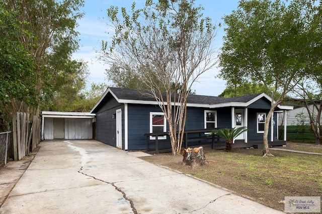 view of ranch-style house