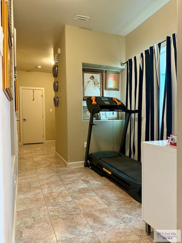 view of exercise room