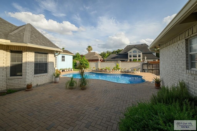 212 E Xenops Ave, Mcallen, TX 78504 - view of pool with a patio and a fenced backyard